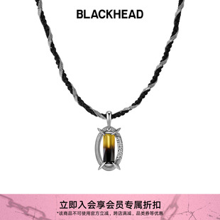 【王安宇同款】BLACKHEAD/黑头黑胶浪潮系列编织双层项链七夕礼物