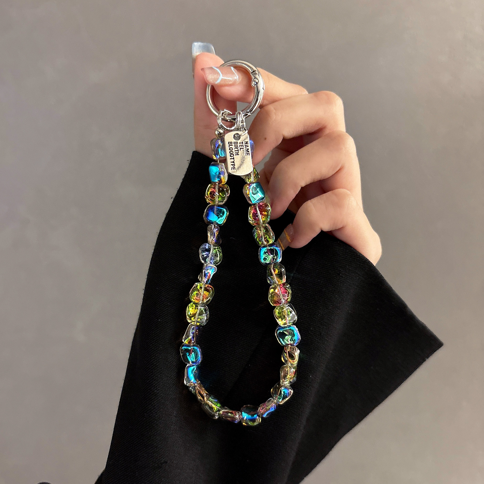 奢华高级感水晶手提链条手腕短挂绳带夹片手机壳钥匙扣包包挂件潮,3C数码配件,手机挂件/手机链,淘宝优惠券,粉丝福利购,淘宝优惠卷