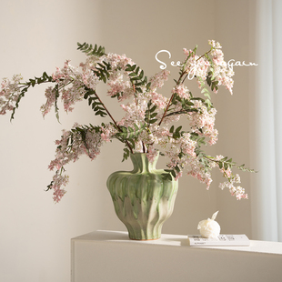 小清新花瓶复古高级感ins风水培鲜花客厅插花艺术感餐桌陶瓷摆件