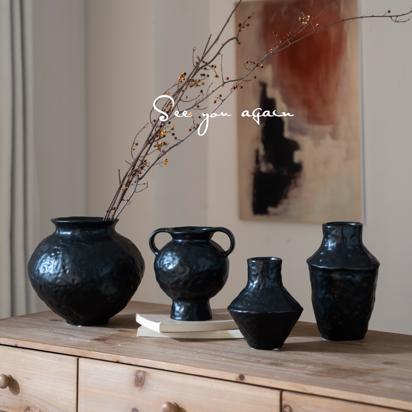 景德镇陶瓷中式花瓶复古创意花器