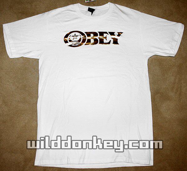 潮牌OBEY TEE 080901-281男款短袖T恤  L
