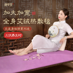 康草堂艾灸热敷毯电加热艾绒艾草热敷包理疗袋旗舰店腰部全身通用