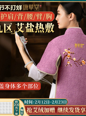 康草堂肩颈盐袋海盐颈椎热敷包电加热粗盐理疗家用腰部艾灸包袋子