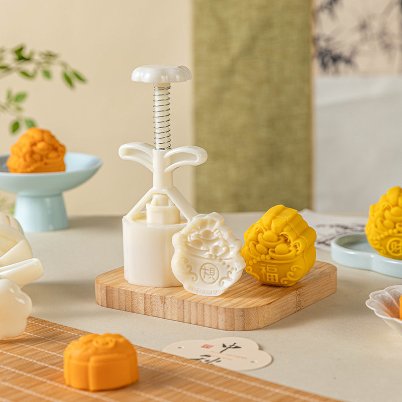 2025新款美涤手压式家用月饼模具