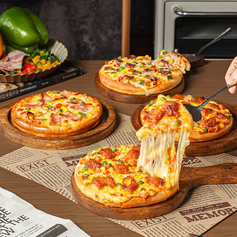 披萨半成品加热即食儿童早餐芝士培根比萨饼胚空气炸锅烤箱食材