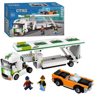 城市系列60305双层汽车运输车男孩拼装乐高积木玩具儿童礼物60067