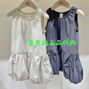 little moco专柜25年夏女童亲子运动无袖连衣裙KBE2DRS038
