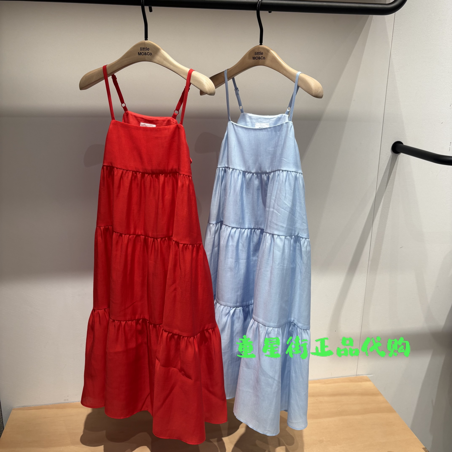 littlemoco国内代购26年夏款女童吊带连衣裙长裙裙子KBF2DRS053