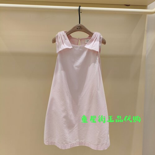 littlemoco国内代购26年夏女童蝴蝶结无袖连衣裙KBF2DRS042