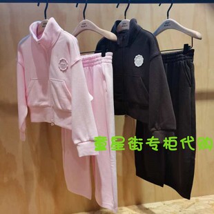 little moco专柜正品24年秋女童休闲舒适长袖长裤套装3SUT011
