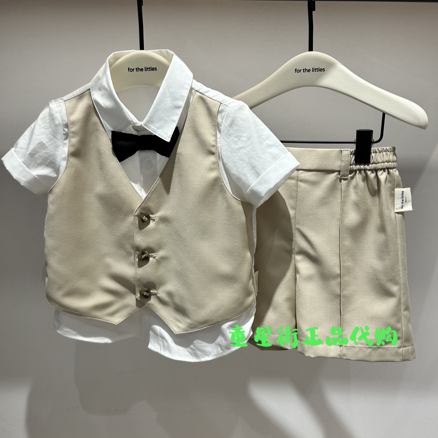 littlemoco国内代购26年夏款婴童款男童西装短袖套装KBF2SUTY02