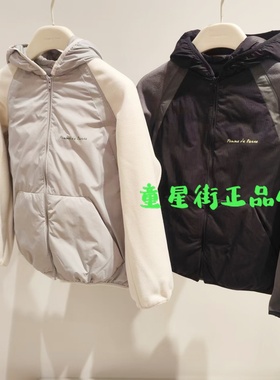 小江南蓬马国内专柜正品25秋冬款男女童连帽短款羽绒服AP9C11590