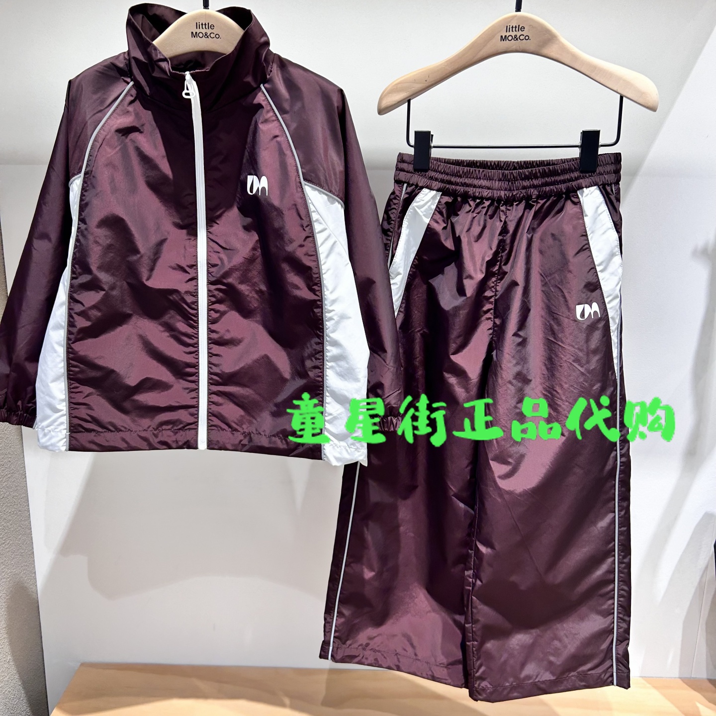 littlemoco专柜正品25年秋男女童立领长袖夹克外套KBE3JKT007