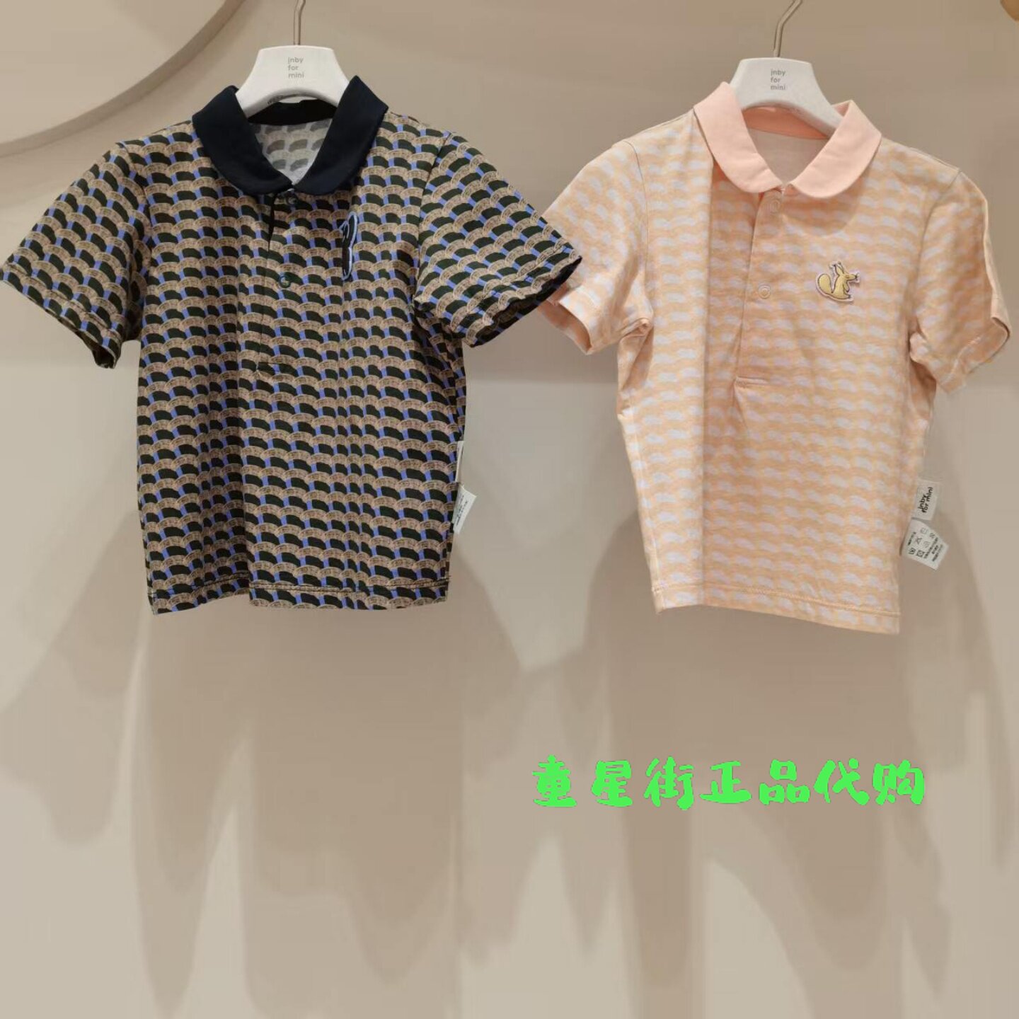 小江南童装国内代购26夏款婴童款印花polo领短袖T恤YQ4111350