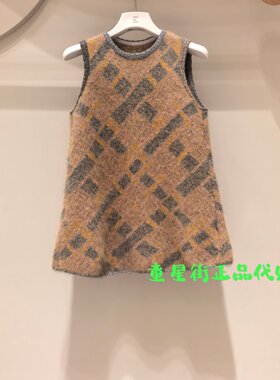 小江南童装国内代购26冬款男女童无袖针织连衣裙A字裙 1QAG13720