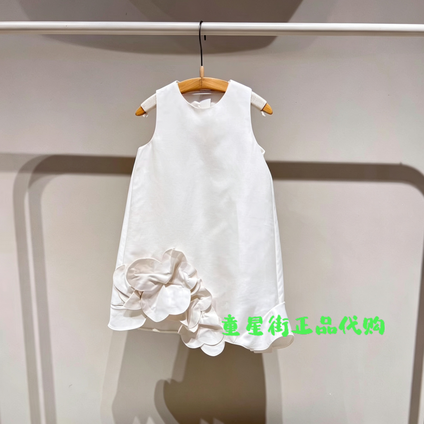 小江南童装国内代购26夏款女童花边造型无袖连衣裙1Q5G13050