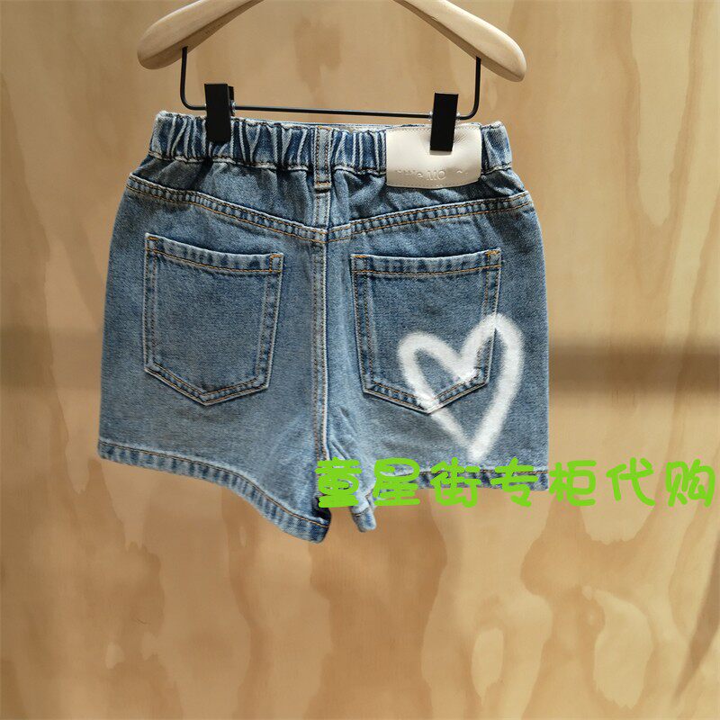 little moco25年春女童洋气短裤牛仔裤裙KBE1SOTT01奥