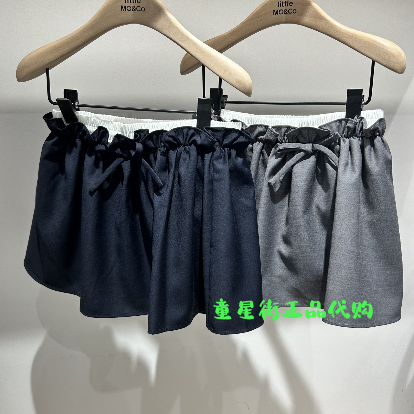 littlemoco国内代购26年夏款女童蝴蝶结半身裙含安全裤KBF2SKT001