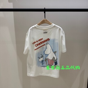 littlemoco童装正品26年夏款男女童短袖休闲T恤KBF2TEE030