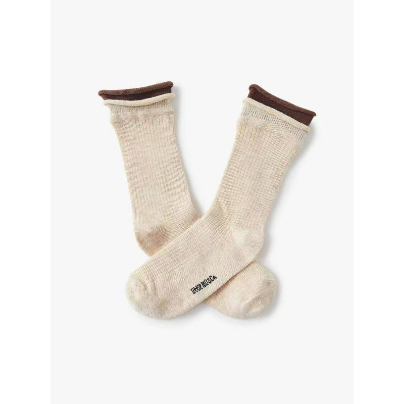 littlemoco专柜正品25年秋男女童假两件中筒袜1双装KBE3SOK005