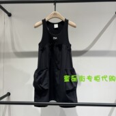 连衣裙KBE2DRS046 女童拼接大口袋无袖 littlemoco专柜正品 25夏款