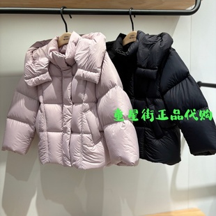 儿童鹅绒短款 25年冬款 连帽外套KBE4EIN032 moco专柜正品 little