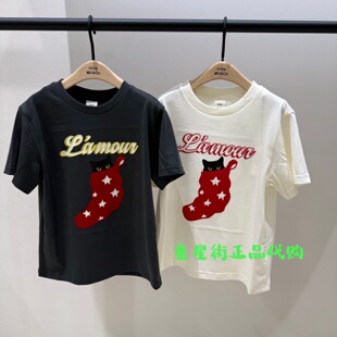 littlemoco国内代购26年秋款男女童印花短袖T恤KBF3TEE023