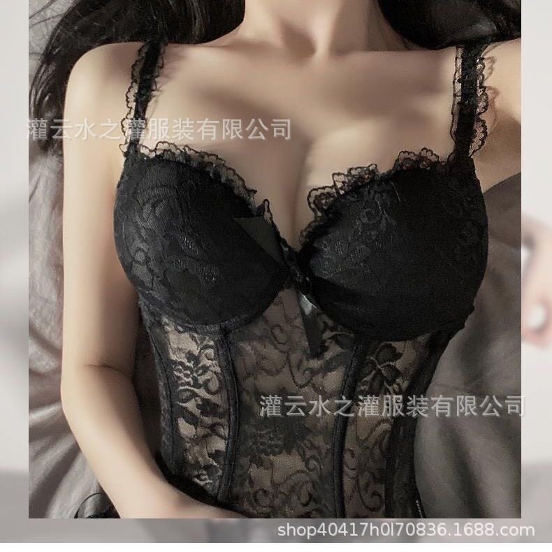 水之灌情趣内衣蕾丝透明镂空全套