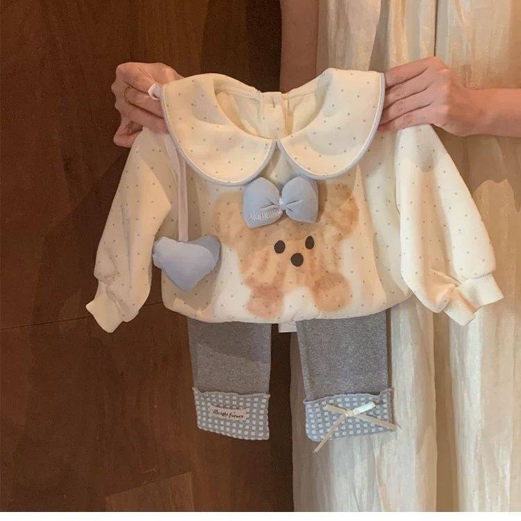 女童卫衣套装春秋装儿童新款小童宝宝洋气长袖上衣长裤子两件套