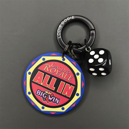ALLIN新款好运陶瓷筹码挂件