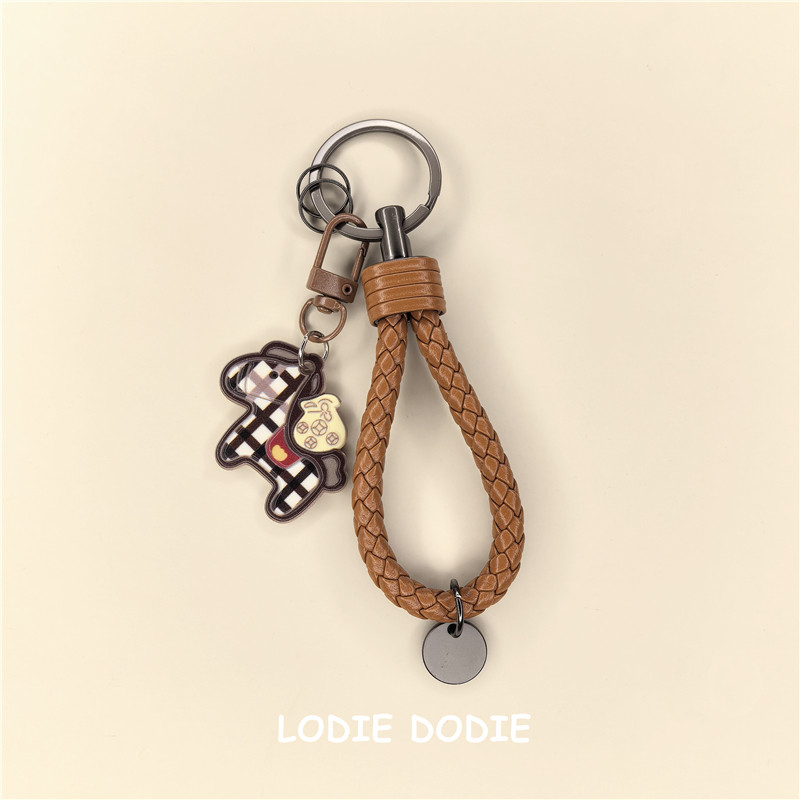 新年马上有钱汽车钥匙扣挂件简约个性男女情侣挂饰高级感钥匙链绳