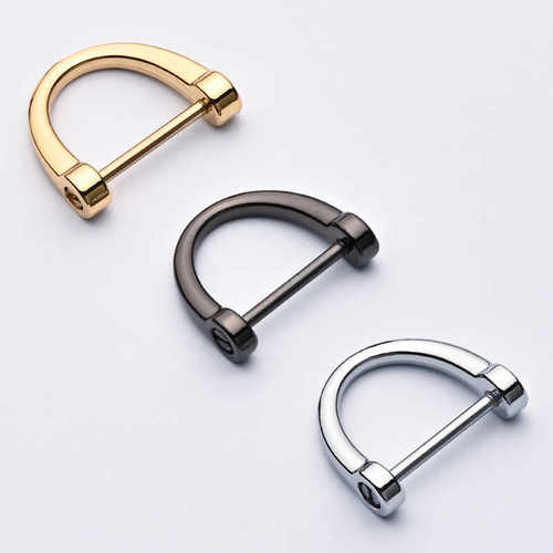 防丢汽车钥匙扣马蹄扣D字扣不锈钢马镫扣遥控器锁匙扣U字扣钥匙圈