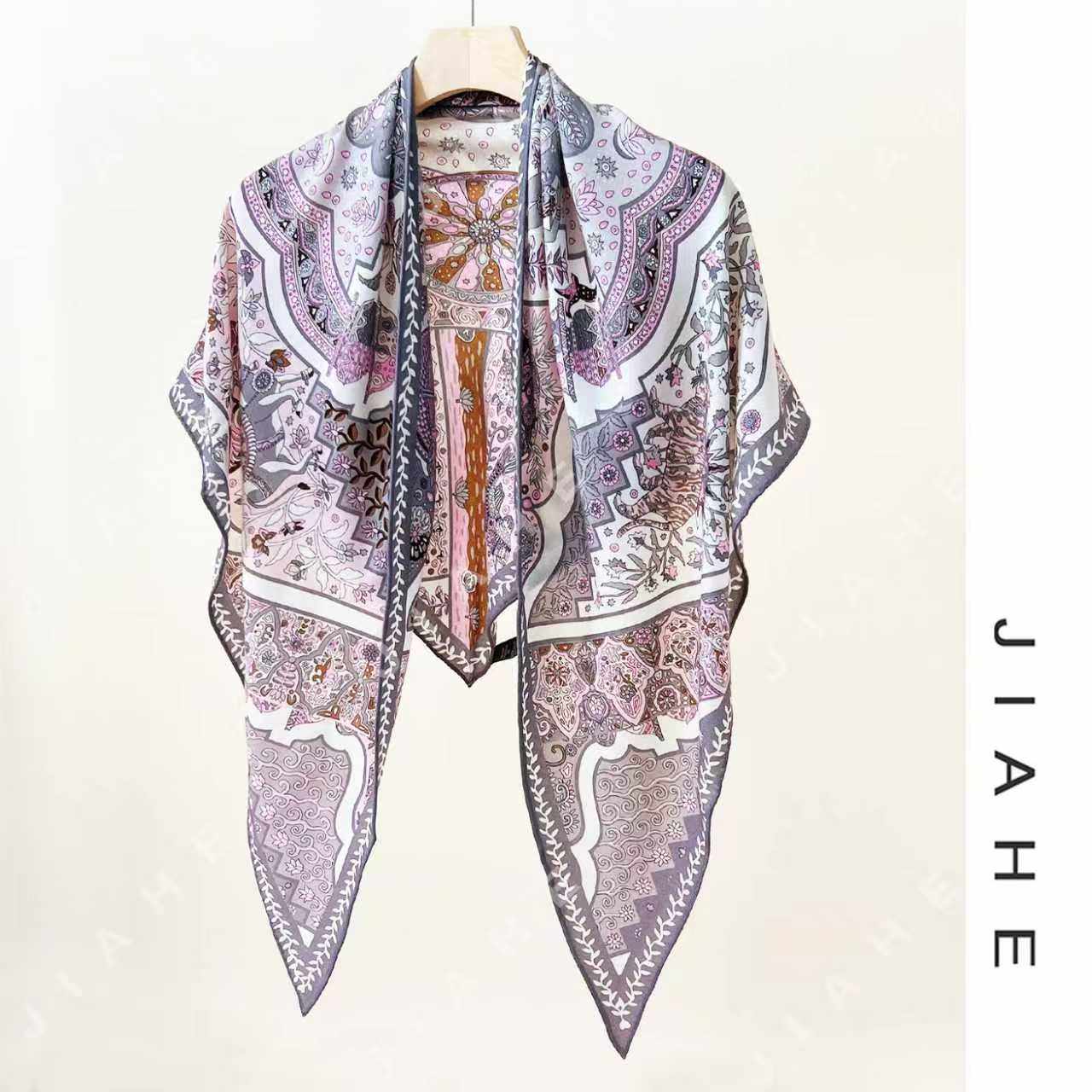 加禾【宫殿庆典.三角巾】重磅绵羊毛围巾披肩三角巾200*100,服饰配件/皮带/帽子/围巾,围巾/丝巾/披肩,淘宝优惠券,粉丝福利购,淘宝优惠卷