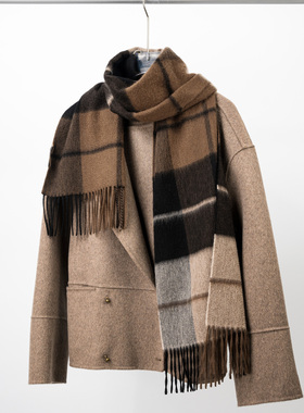 musi慕姒杨杨【追逐日光】休闲百搭山羊绒女士围巾披肩丝巾30*160