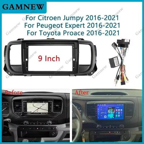 For Jumpy Peugeot Expert Proace 导航面框架面板中控改装外框