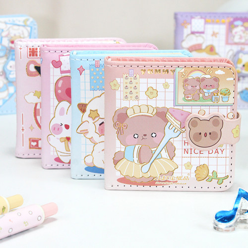 PU方形手帐本可爱封面彩色内页