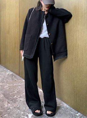 OOKSTUDIOS今年继续陪你过冬返场保命裤子加绒运动裤女阔腿拖地裤