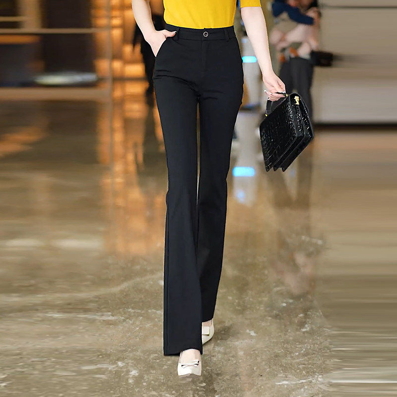 职业西装裤子女2026新款夏季爆款女裤直筒微喇裤女薄款高腰喇叭裤,女装/女士精品,休闲裤,淘宝优惠券,粉丝福利购,淘宝优惠卷