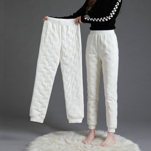 抗寒内胆加厚 2025新款 专柜品质白色内穿保暖羽绒裤 女轻薄加绒冬季