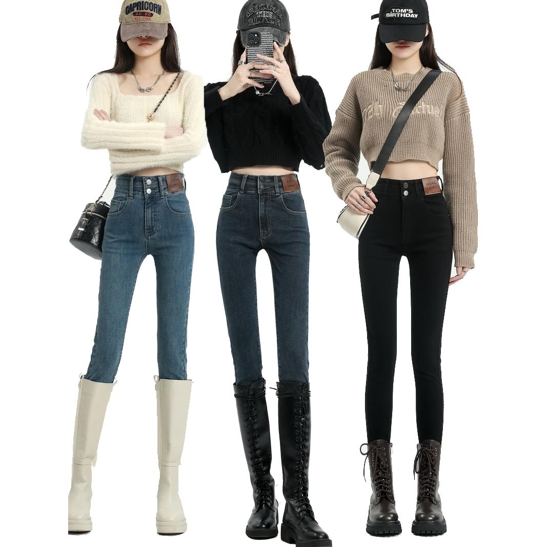 紧身牛仔裤女2025年新款爆