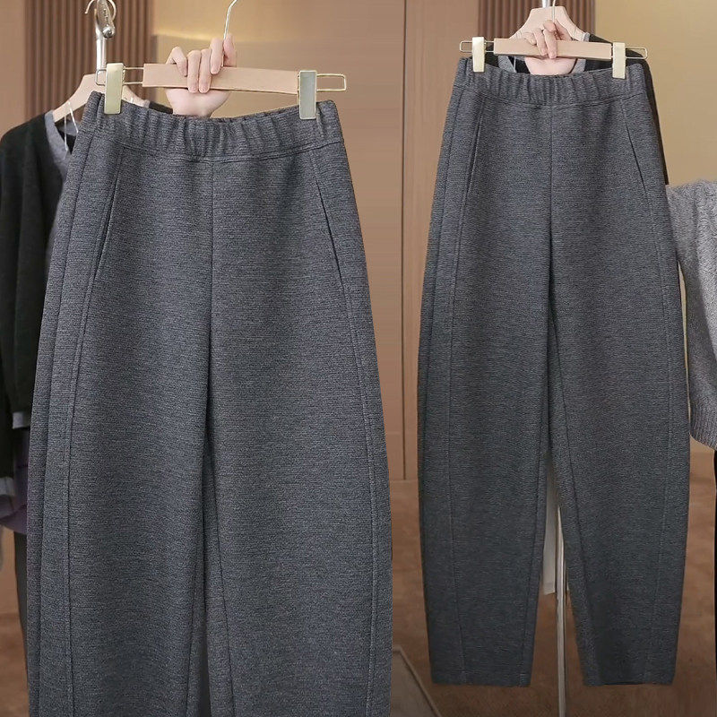 羊毛弯刀裤女秋冬2026新款今年流行爆款香蕉裤加绒休闲阔腿镰刀裤,女装/女士精品,真丝上装,淘宝优惠券,粉丝福利购,淘宝优惠卷