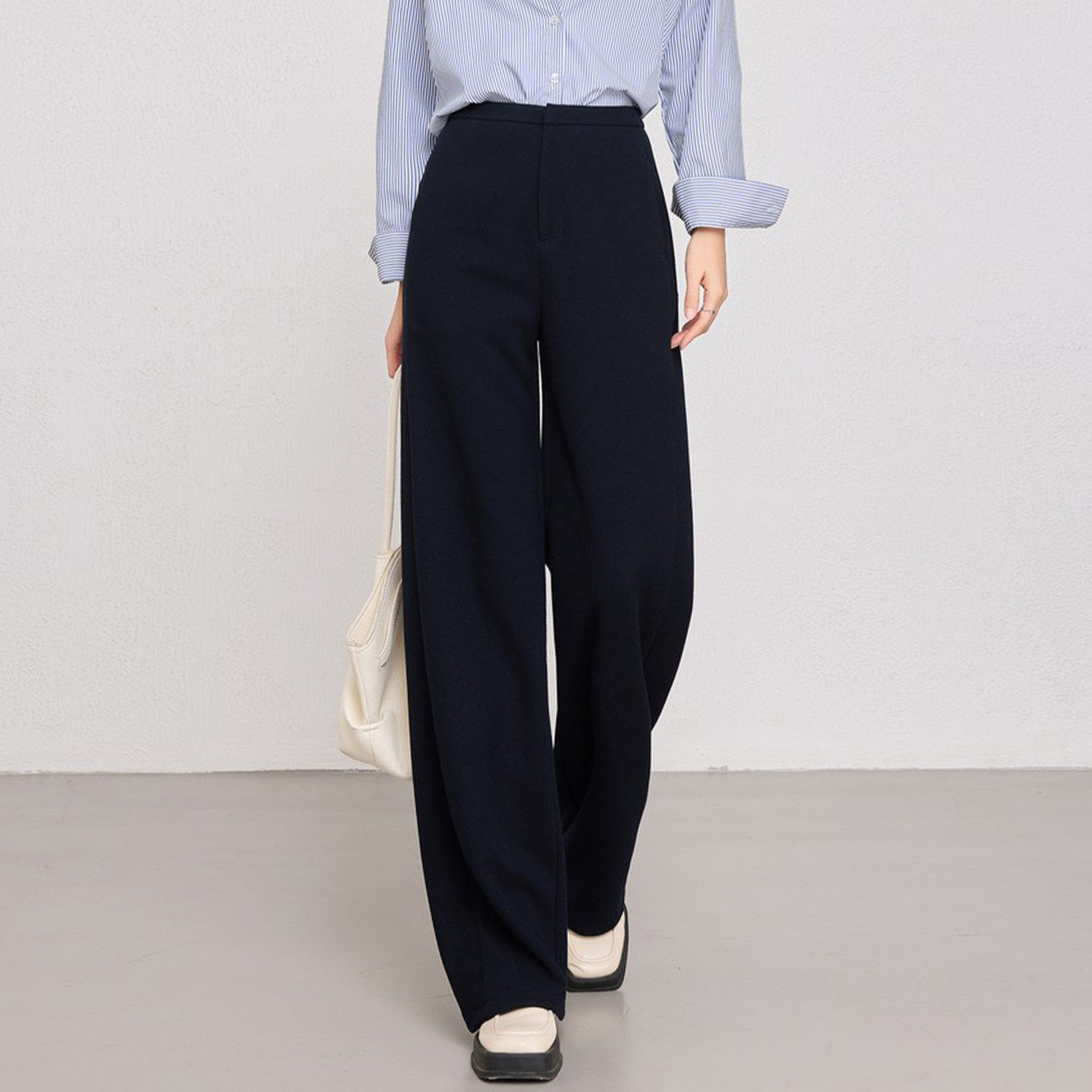醋酸羊毛窄版阔腿裤女秋冬2026新款高腰垂感休闲西裤毛呢直筒裤子,女装/女士精品,大码裤装,淘宝优惠券,粉丝福利购,淘宝优惠卷
