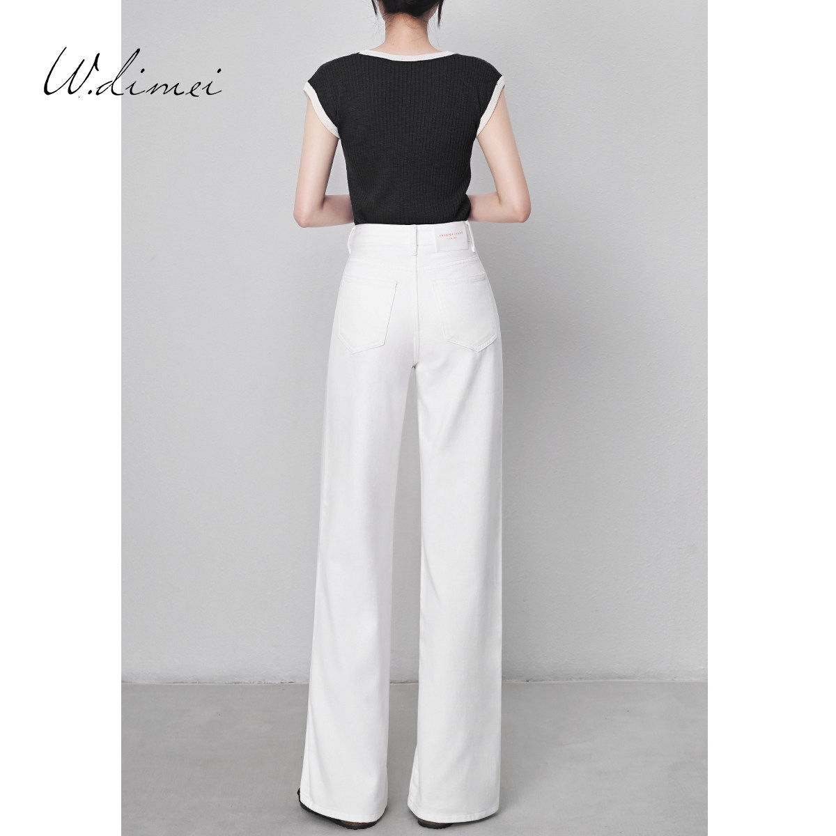 白色牛仔裤女加绒高腰阔腿裤直筒宽松2026年秋冬新款显瘦拖地垂感,女装/女士精品,休闲裤,淘宝优惠券,粉丝福利购,淘宝优惠卷