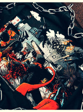 Chainsaw Man 藤本树 电锯人复古短袖电次PowerT恤动漫二次元周边