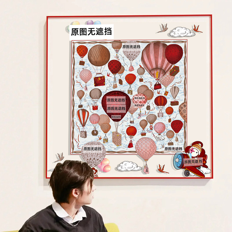 亚克力丝巾装裱装饰画服装店墙面挂画客厅走廊落地摆画高端壁画,家居饰品,现代装饰画,淘宝优惠券,粉丝福利购,淘宝优惠卷