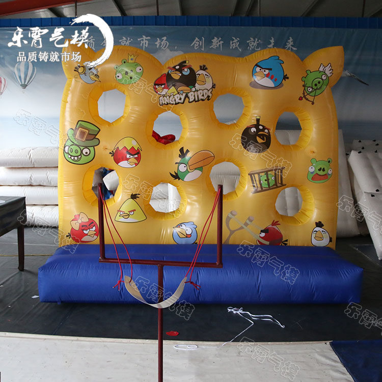 充气升空的小鸟气模 充气绿猪气模充气小鸟卡通气模