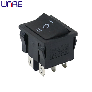 KCD5-203六脚船形翘板电源按钮 三档电锅多功能家用开关拨动按键