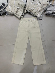 L229欧货2026春季 高腰百搭显瘦直筒裤 新款 女窄版 阔腿牛仔裤 JEANS