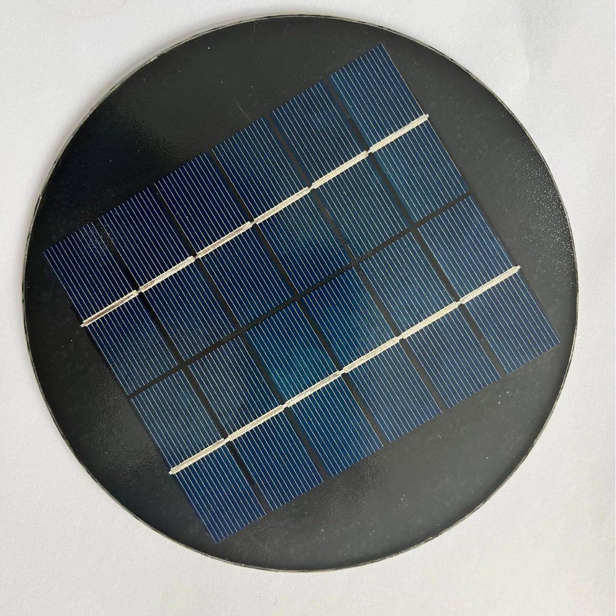 1W1.8W2W5V6V12V太阳能滴胶板太阳能圆形PET层压板草坪灯柱头灯板