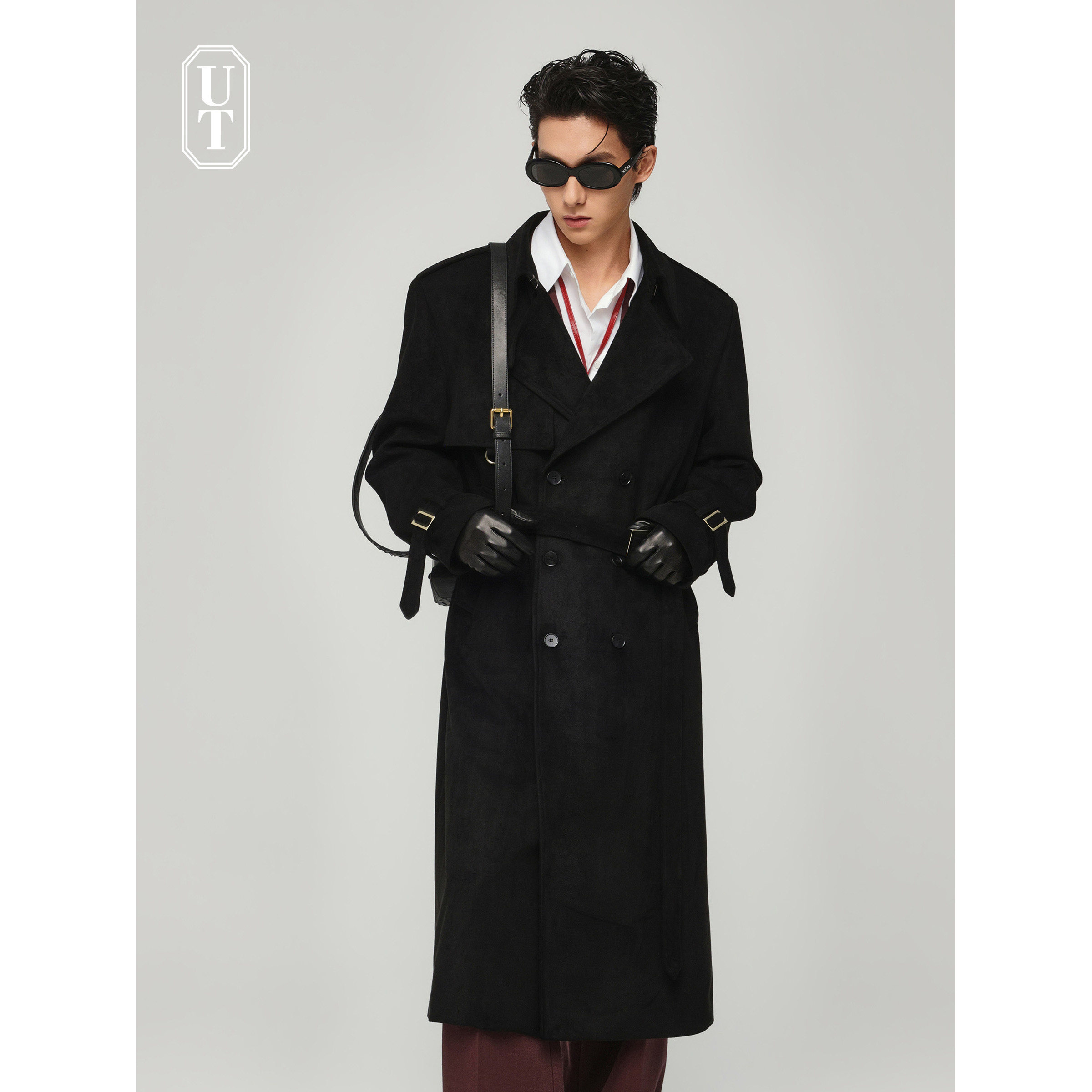 设计麂皮绒感风衣外套男士长款过膝宽松休闲高级感大衣春季中长款,男装,风衣,淘宝优惠券,粉丝福利购,淘宝优惠卷